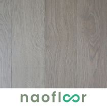 Naofloor Parquet Chêne Massif Verni Gris Argent Deschaumes