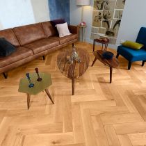 Parquet Chêne Massif Bâton Rompu Huilé Naturel