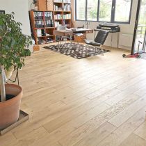 Parquet Chêne Massif Verni Aspect Bois Brut