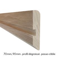 Plinthe 90mm passe cable